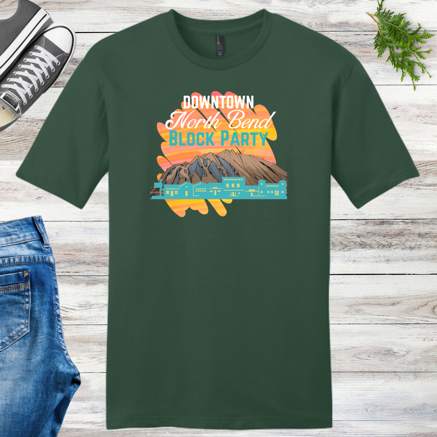 Downtown North Bend Block Party Unisex Tee