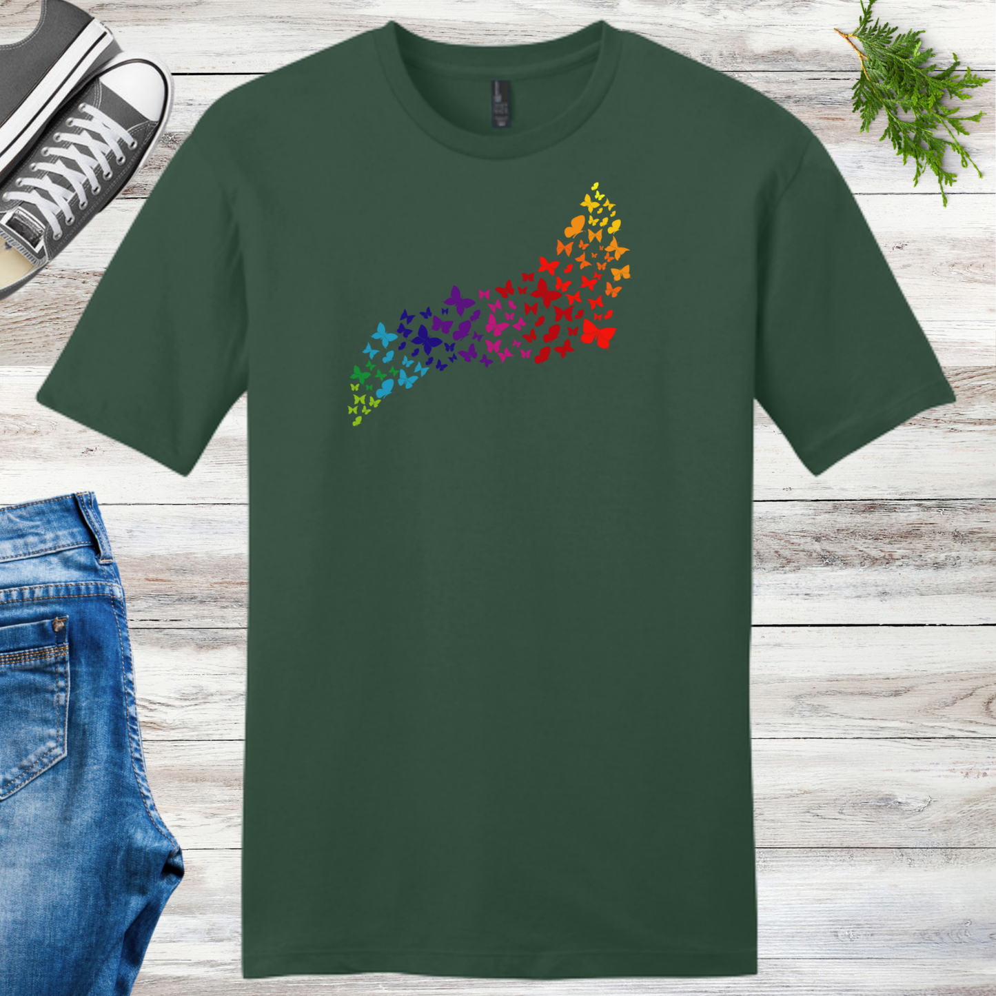 Butterfly Rainbow Unisex Tee