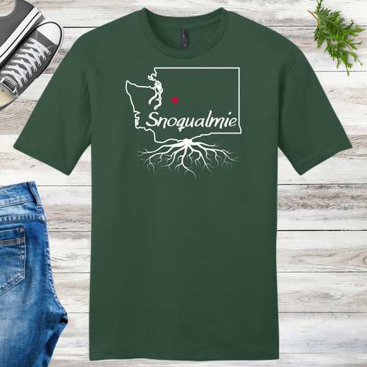 Snoqualmie Roots Unisex Tee Template