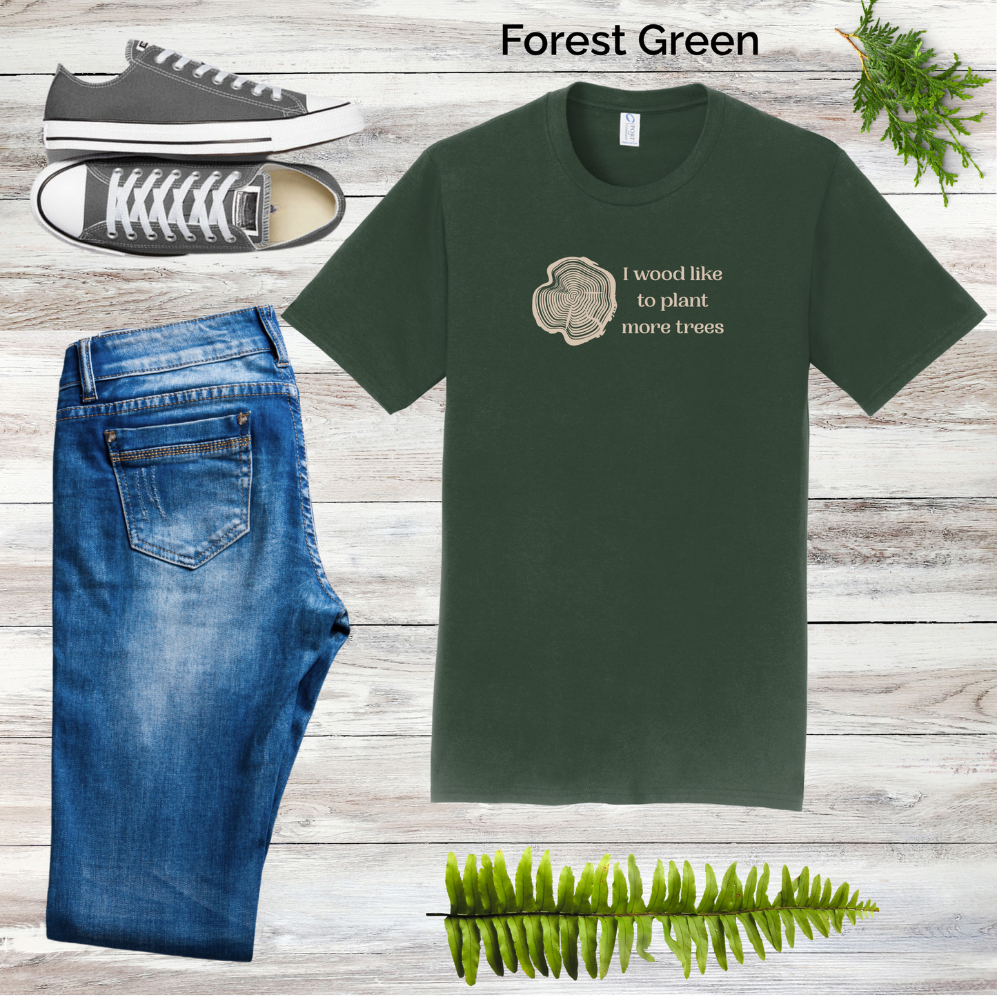 I WOOD Like to Plant More Trees Unisex Tee