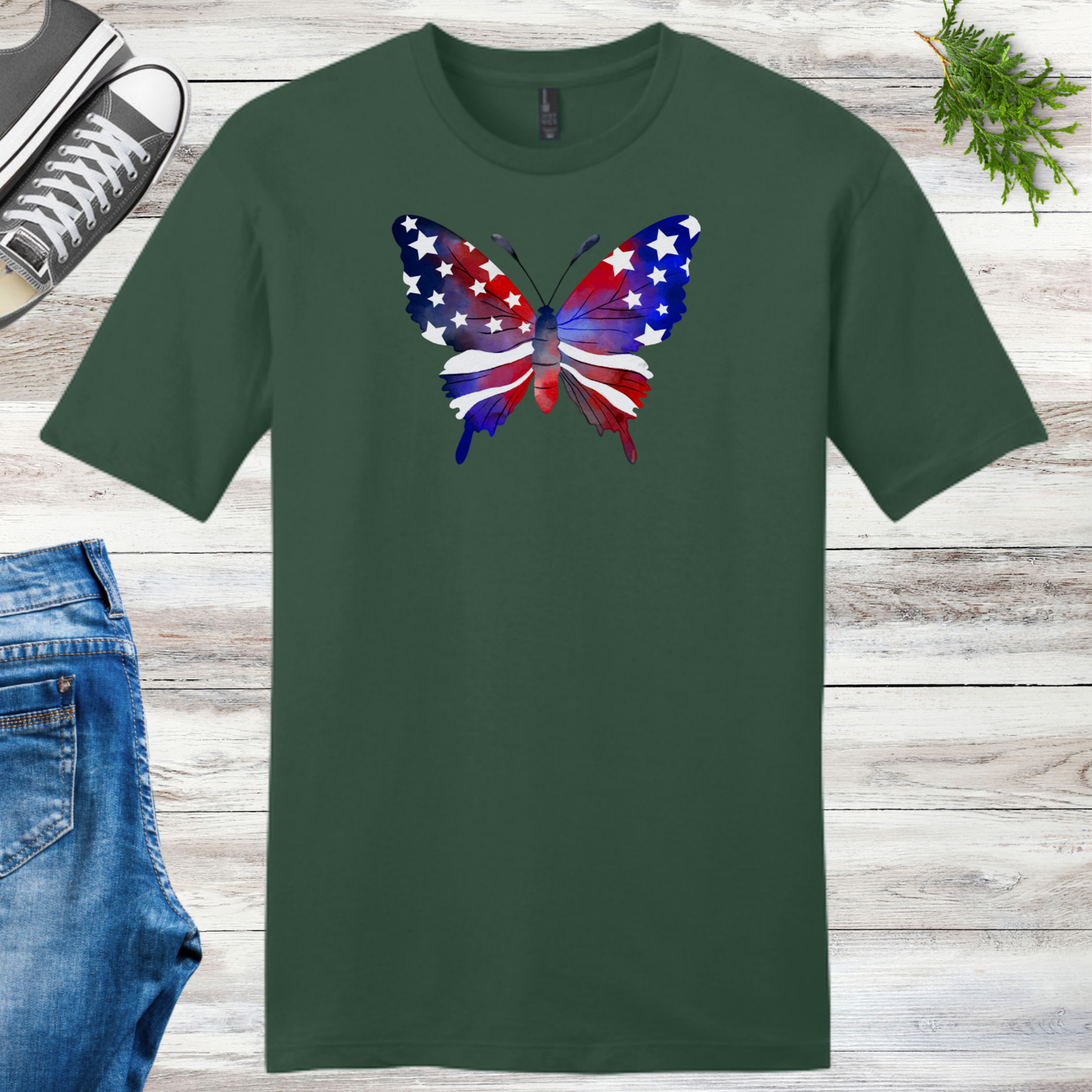4th Of July Butterfly Unisex Tee