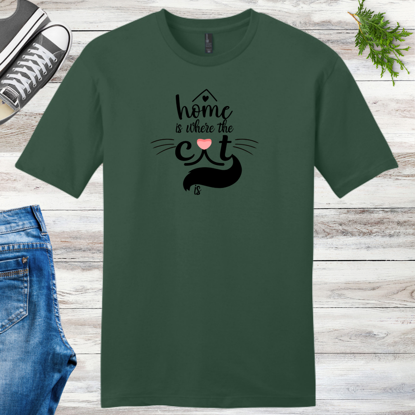 Home Is Where The Cat Is Unisex Tee