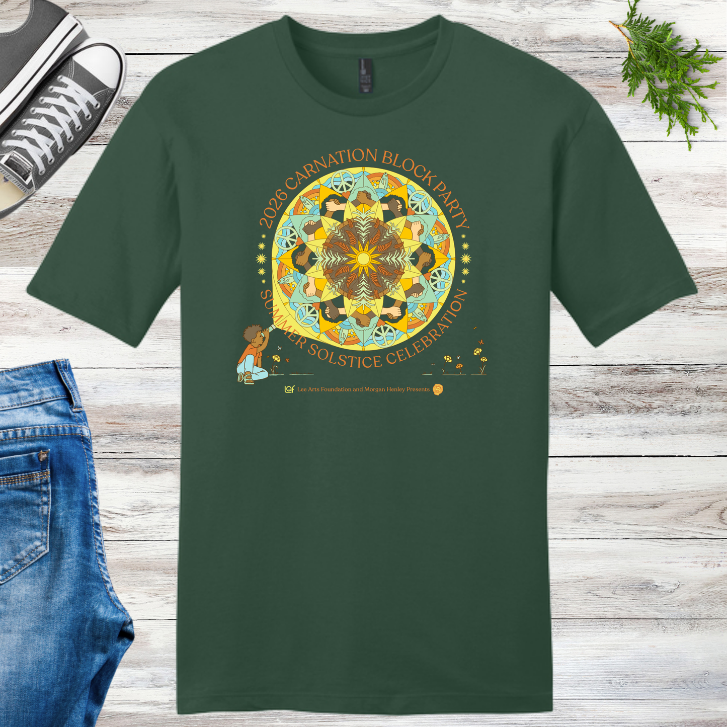 Carnation Solstice Block Party Unisex Tee