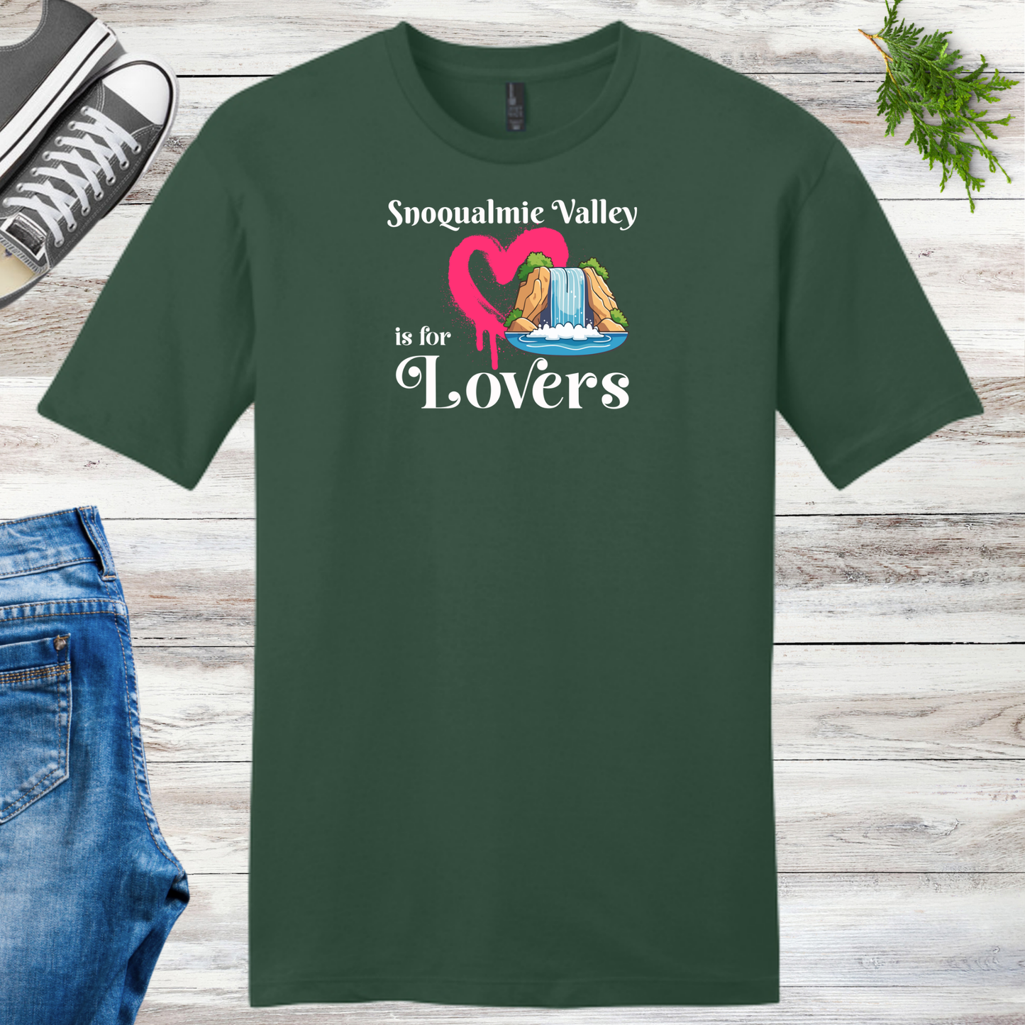Snoqualmie Valley is For Lovers Unisex Tee