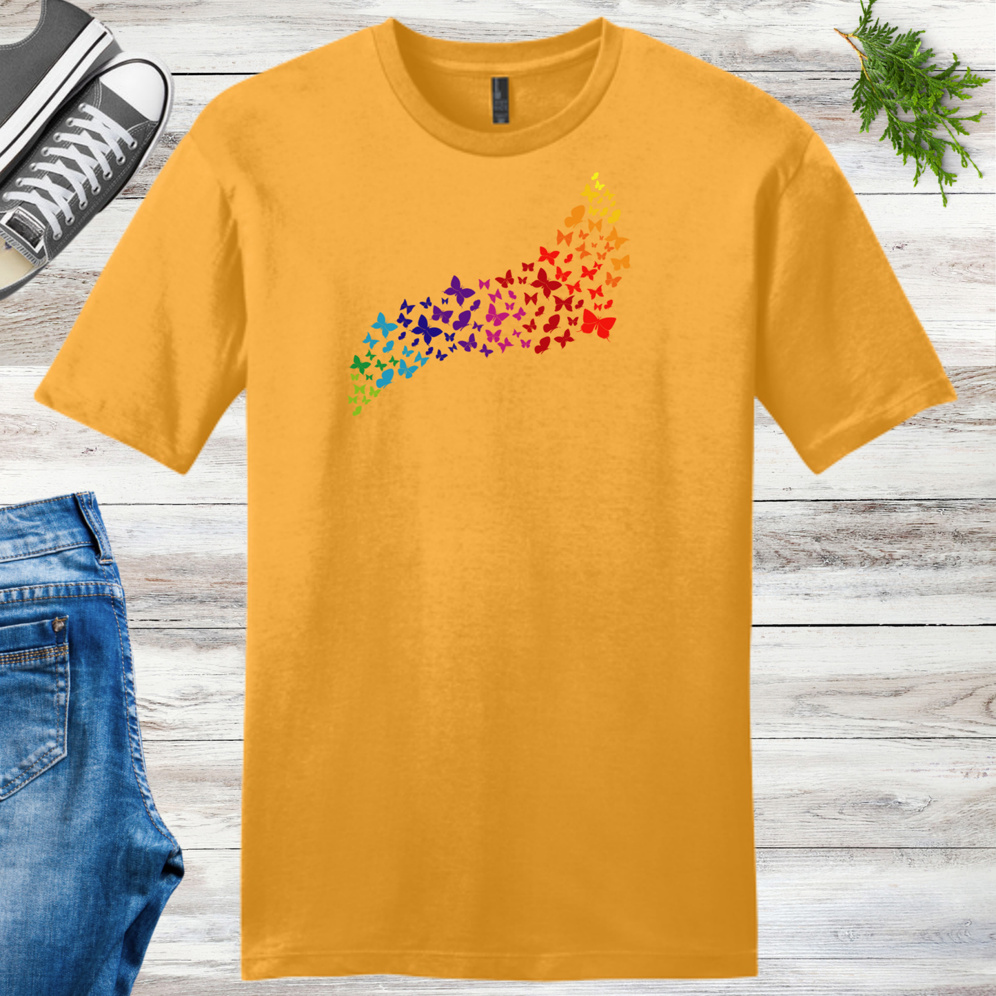 Butterfly Rainbow Unisex Tee