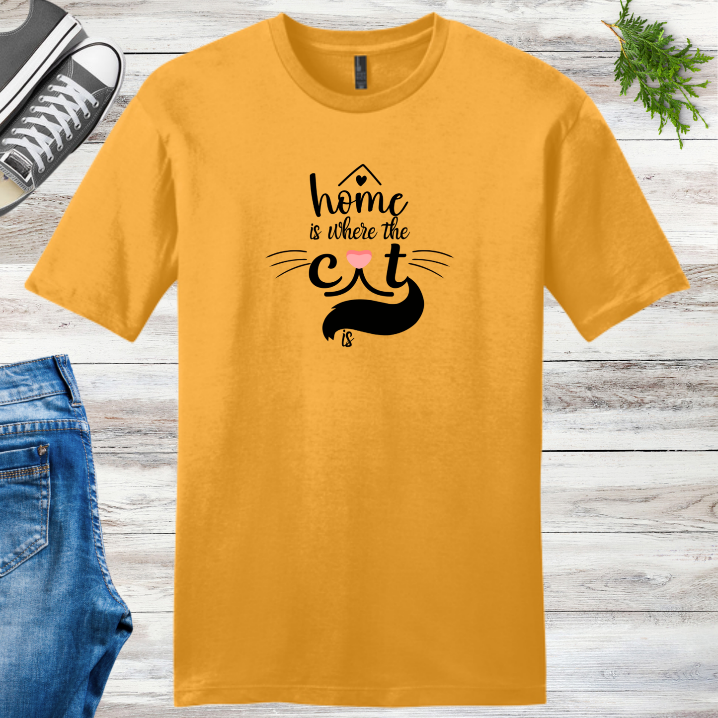 Home Is Where The Cat Is Unisex Tee