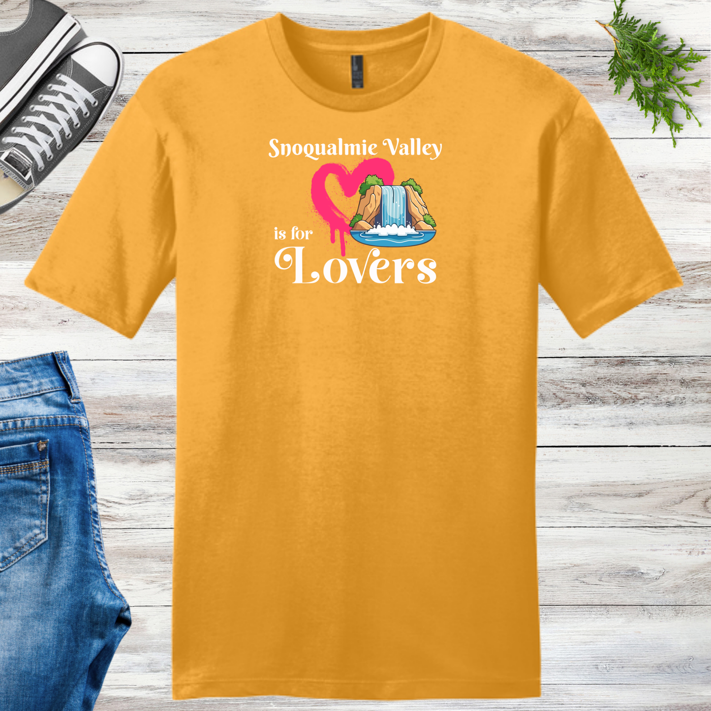 Snoqualmie Valley is For Lovers Unisex Tee