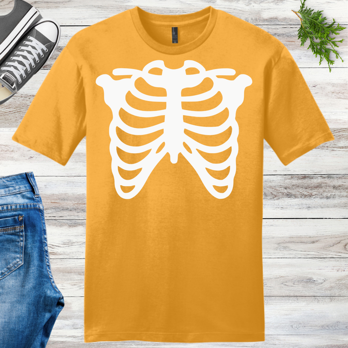 Glow Skeleton Ribs Unisex Tee