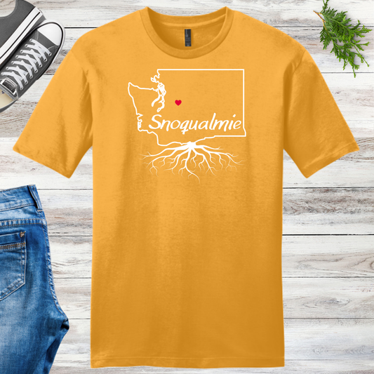 Snoqualmie Roots Unisex Tee Template