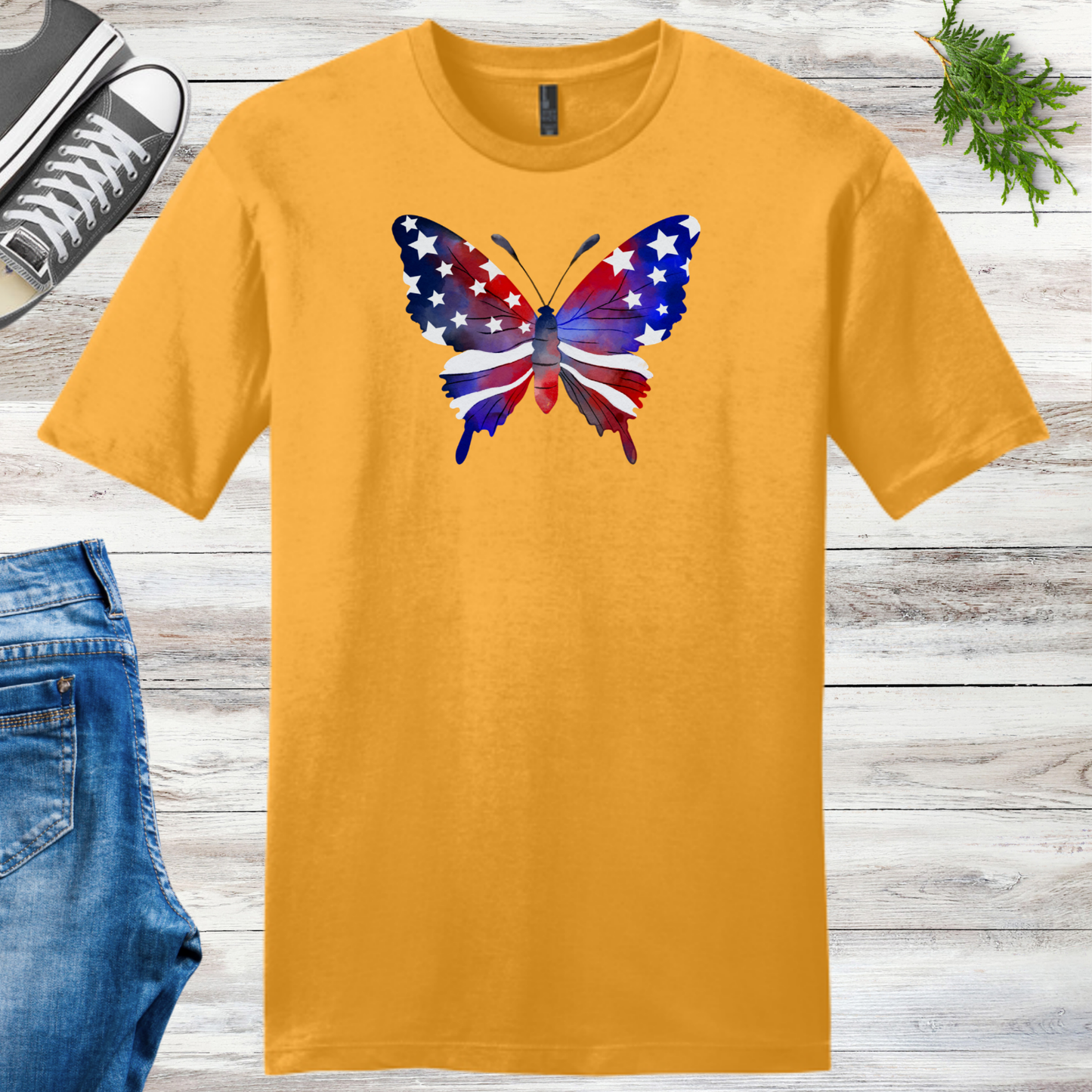 4th Of July Butterfly Unisex Tee