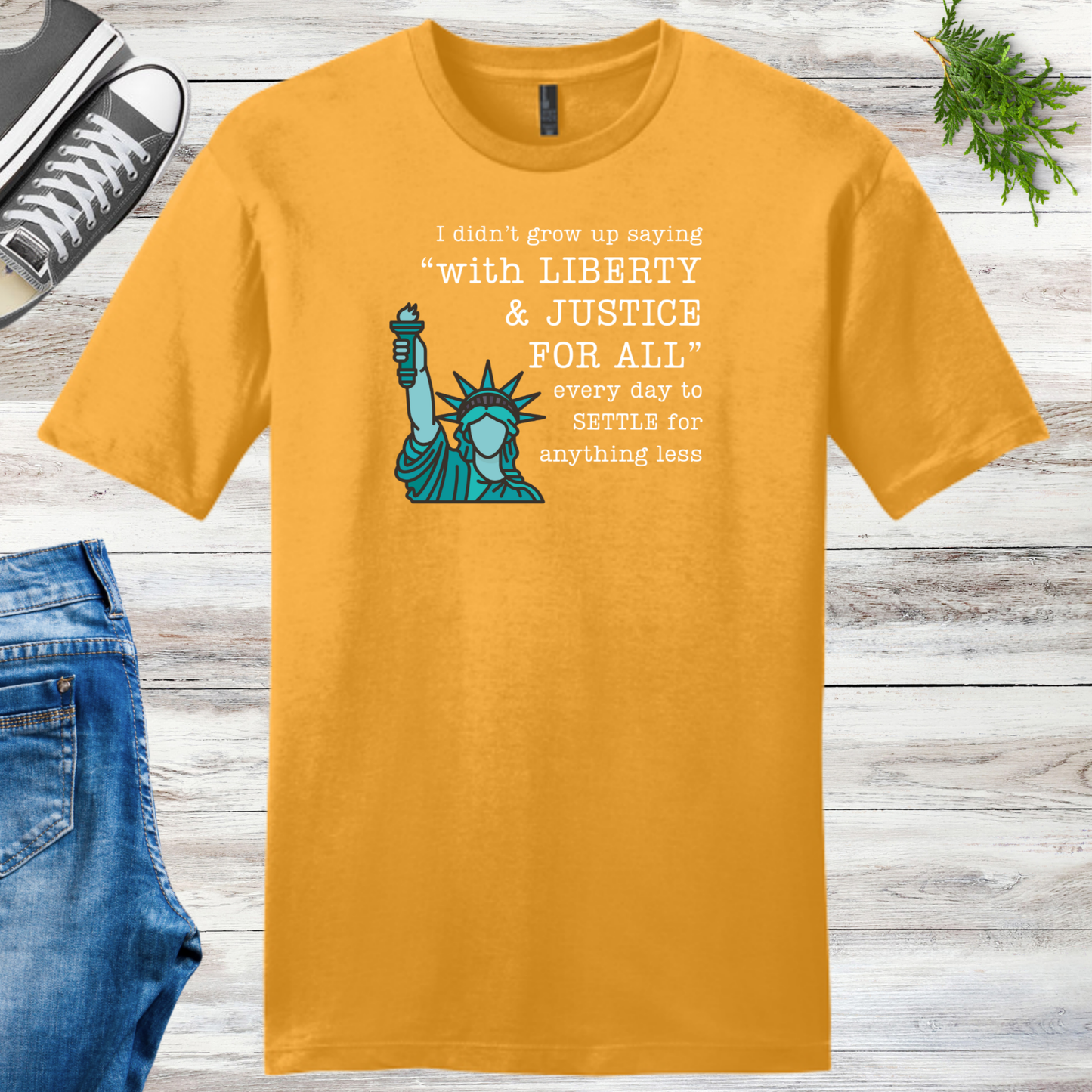 Green Liberty Unisex Tee