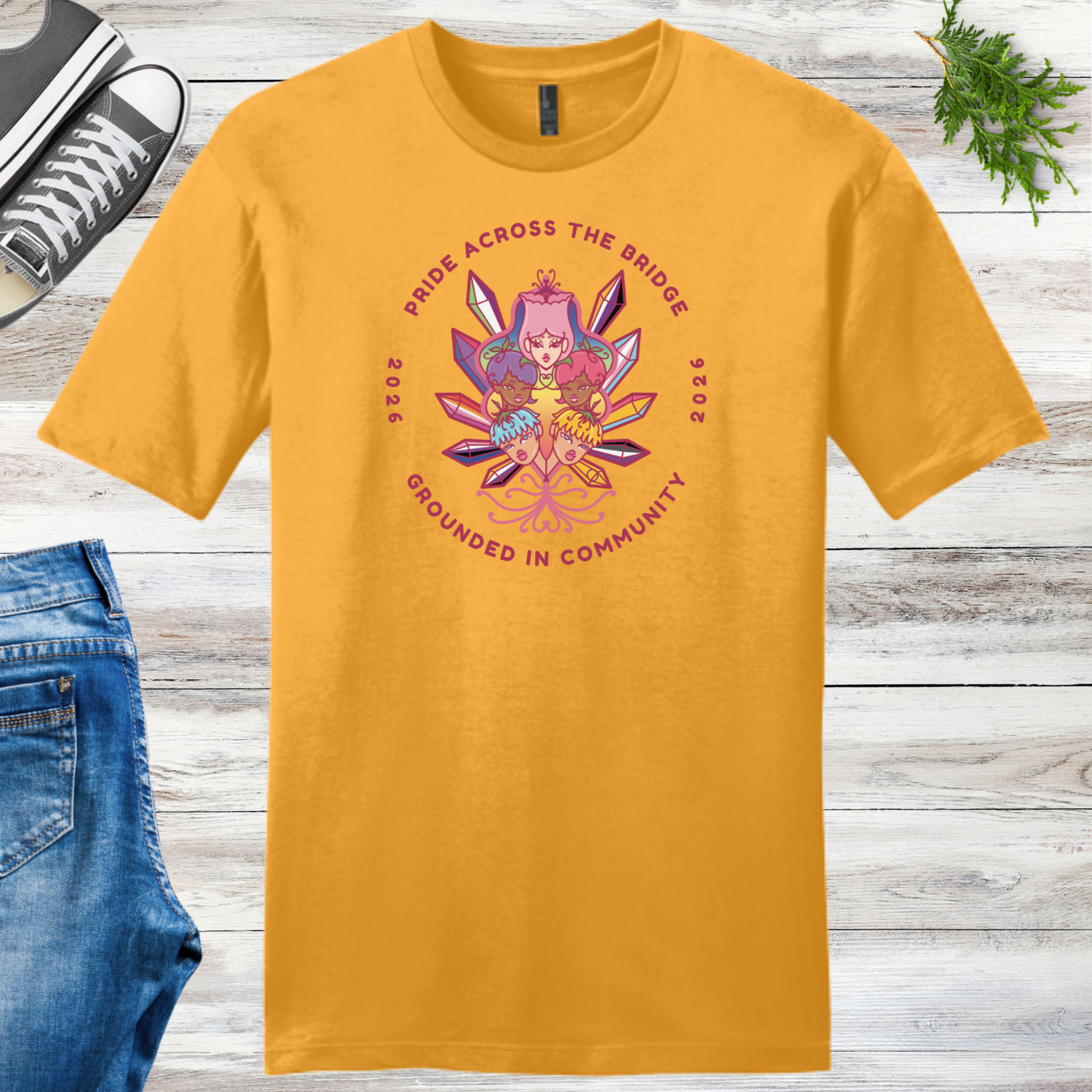 Pride Across the Bridge 2026 Unisex Event Tee