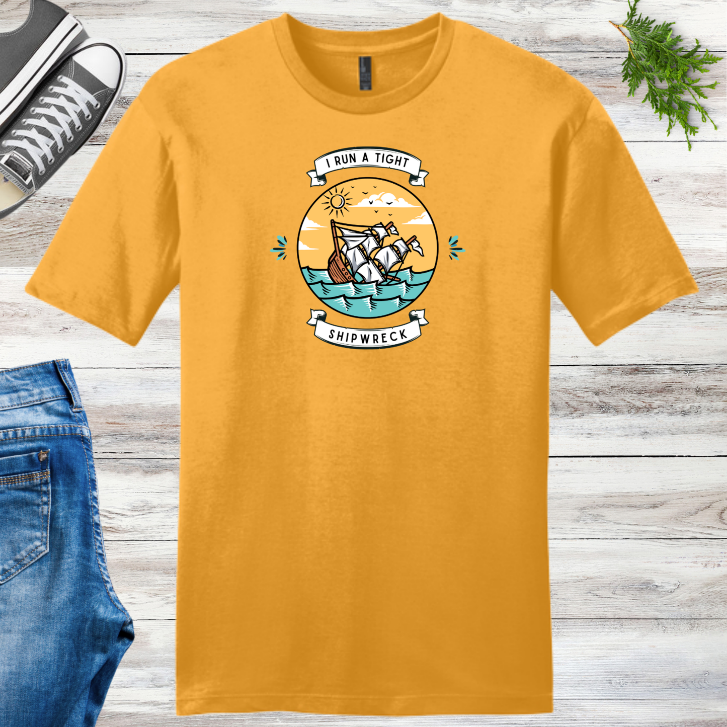 Run A Tight Shipwreck Unisex Tee