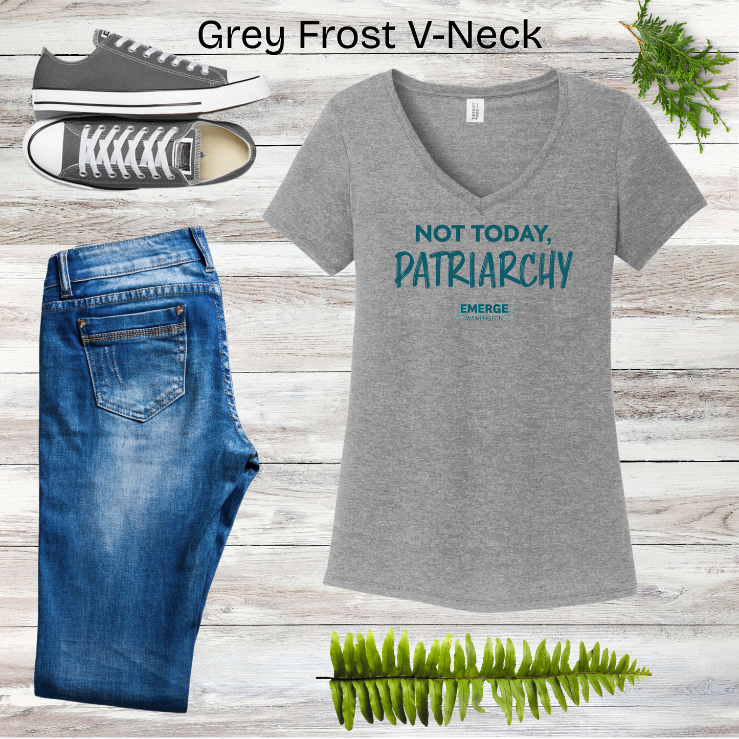 Not Today Women's V-neck Emerge WA