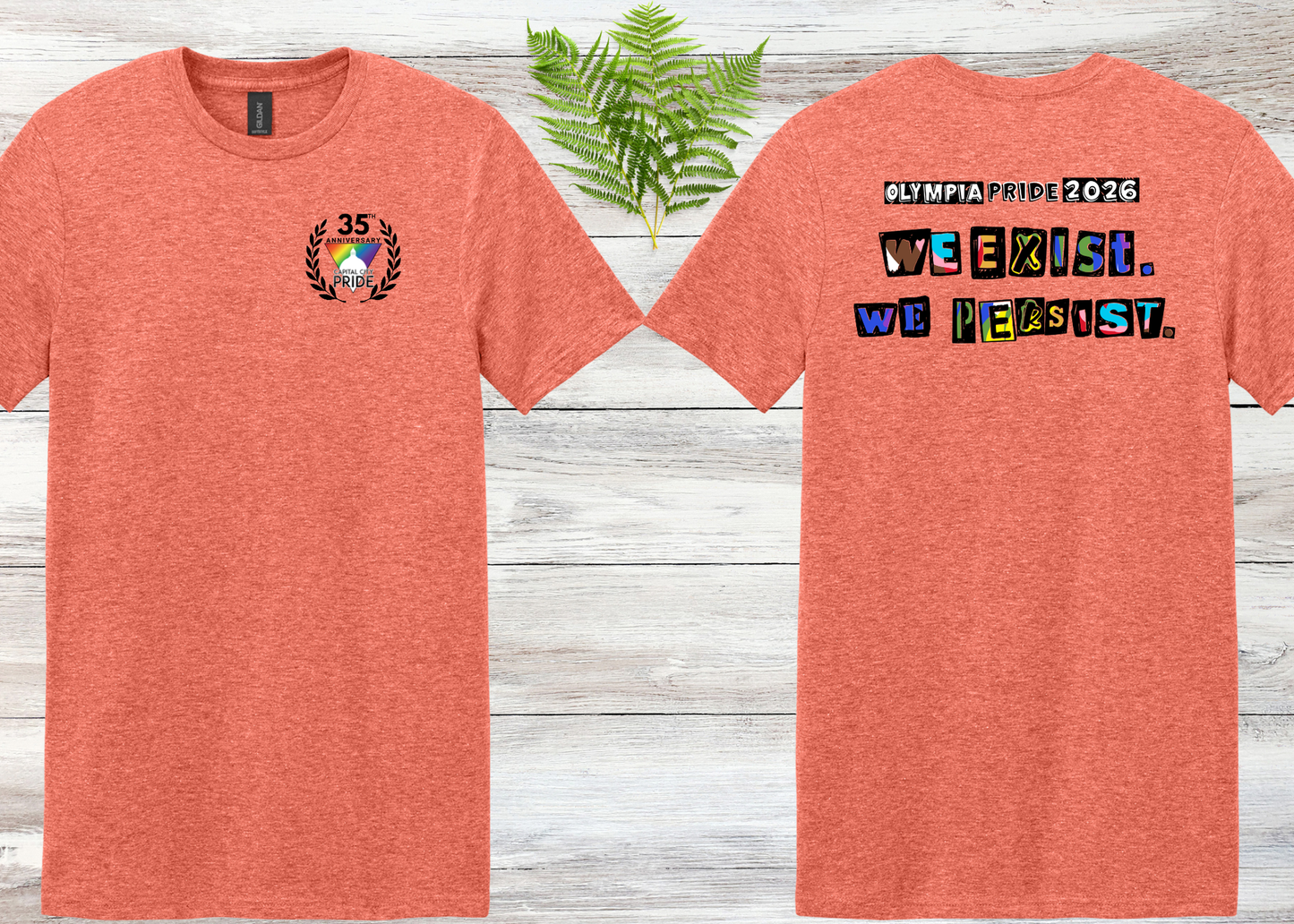 Olympia Pride 2026 We Exist We Persist Unisex Tee