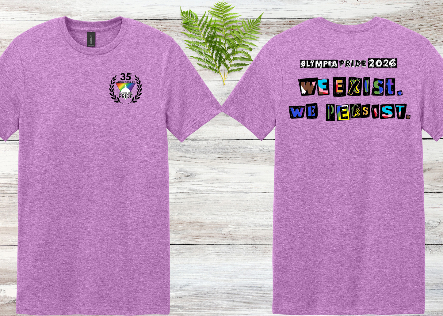 Olympia Pride 2026 We Exist We Persist Unisex Tee