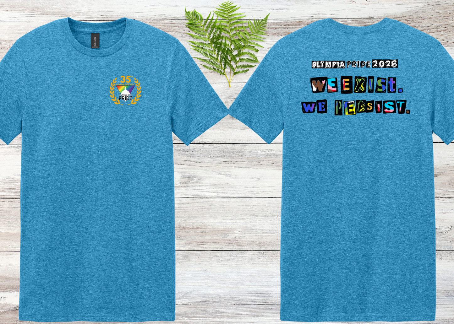Olympia Pride 2026 We Exist We Persist Unisex Tee