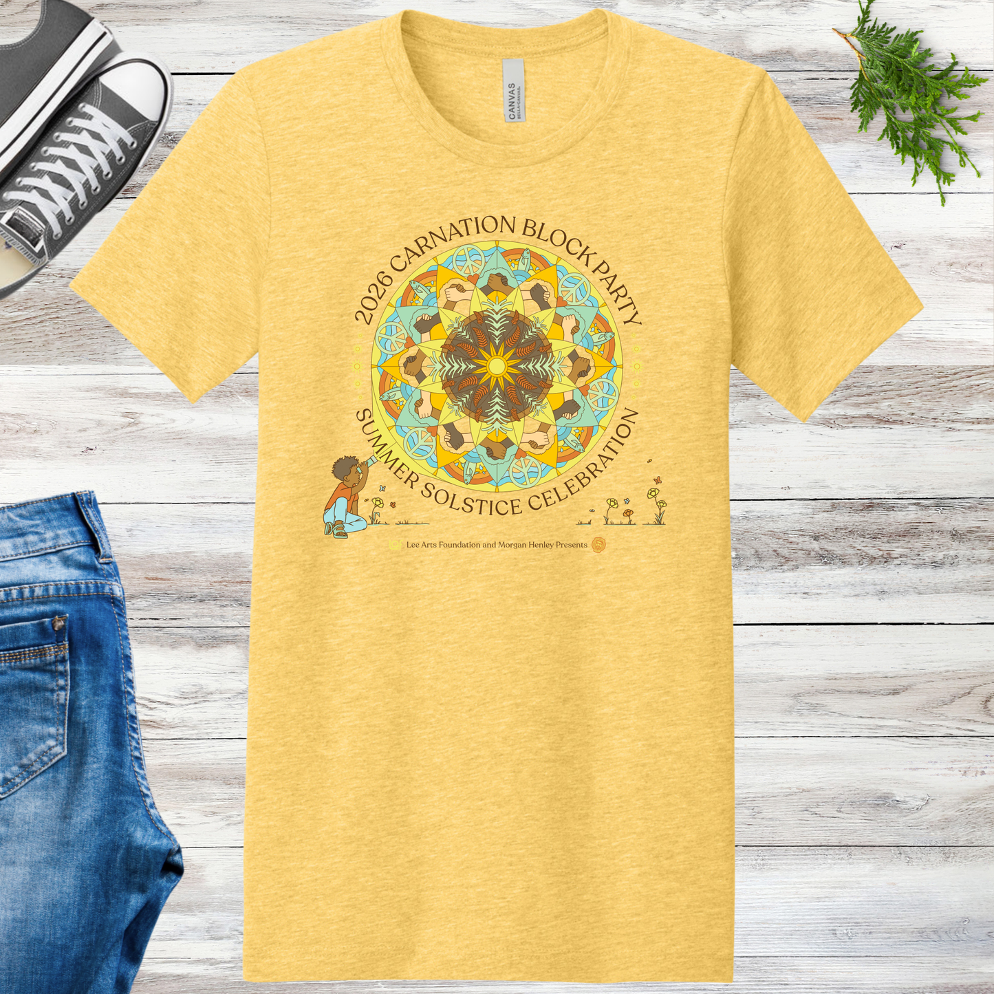 Carnation Solstice Block Party Unisex Tee