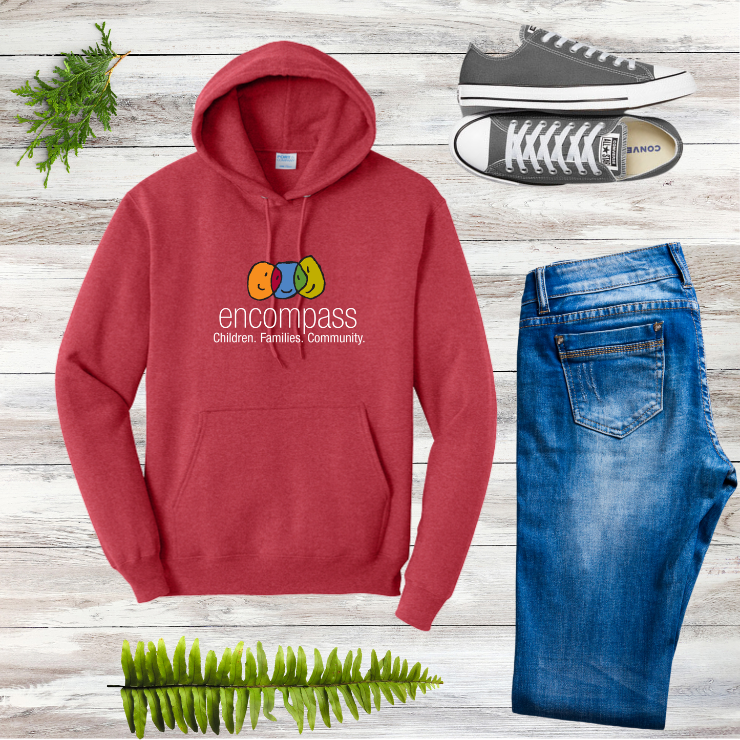 Encompass Unisex Hooded Pullover Sweatshirt