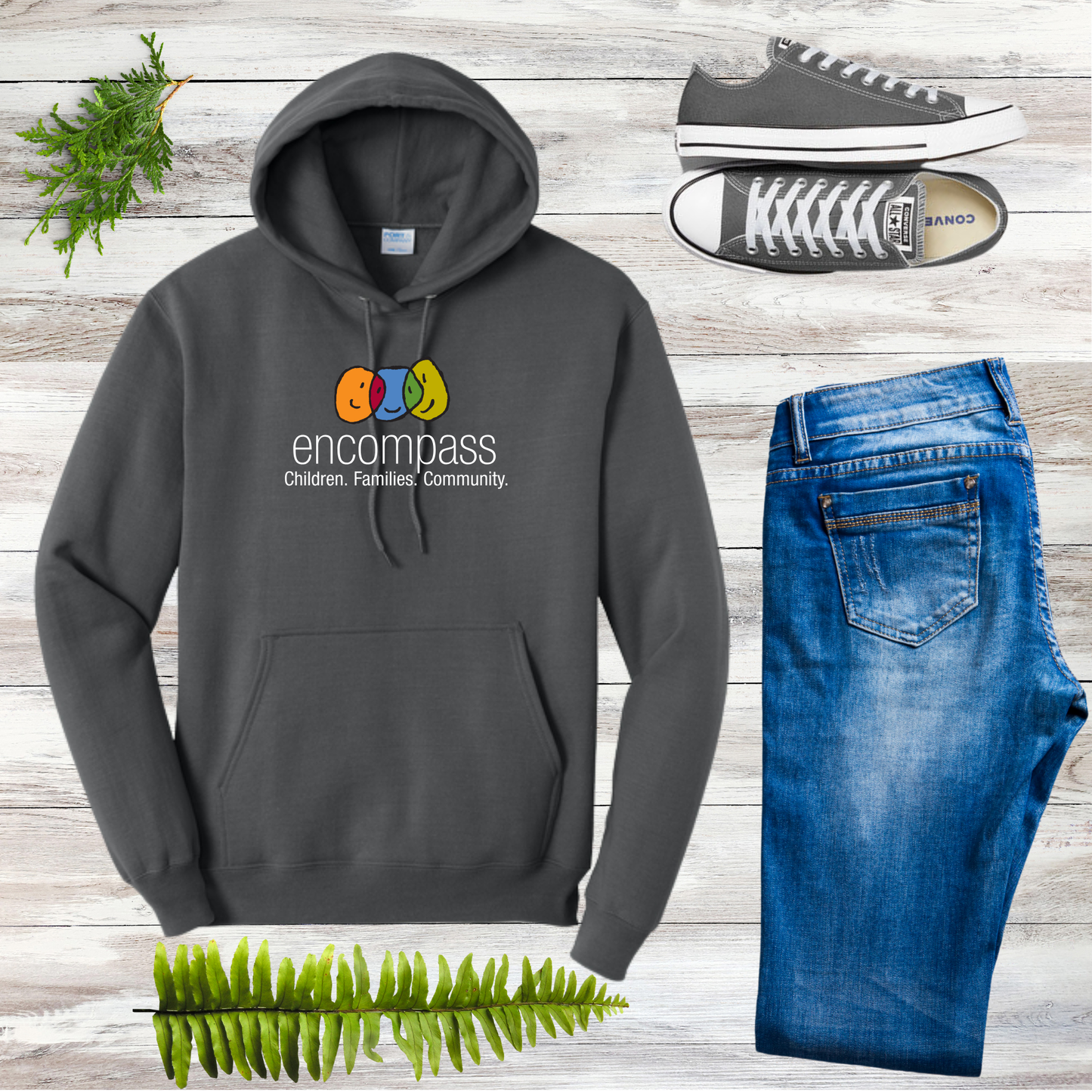 Encompass Unisex Hooded Pullover Sweatshirt