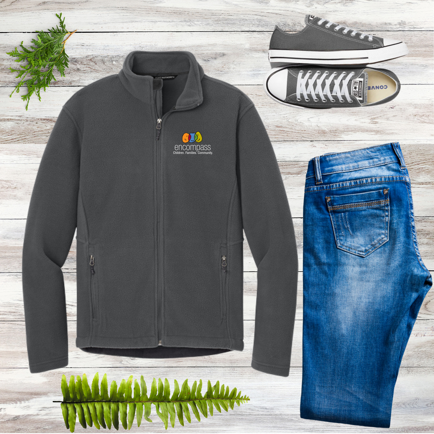 Encompass Men's Embroidered Full-Zip Fleece Jacket