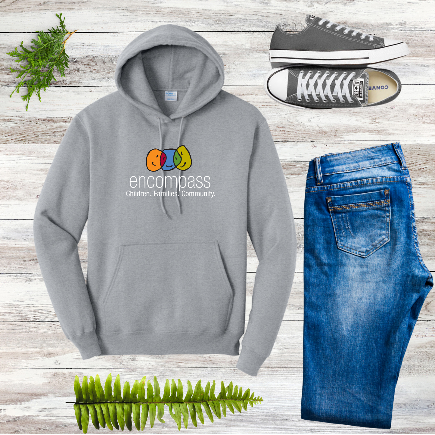 Encompass Unisex Hooded Pullover Sweatshirt