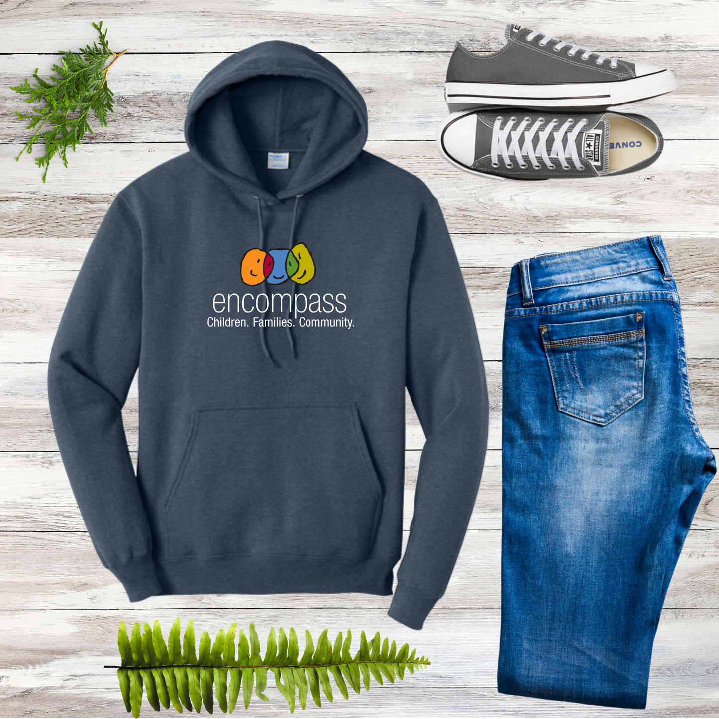Encompass Unisex Hooded Pullover Sweatshirt