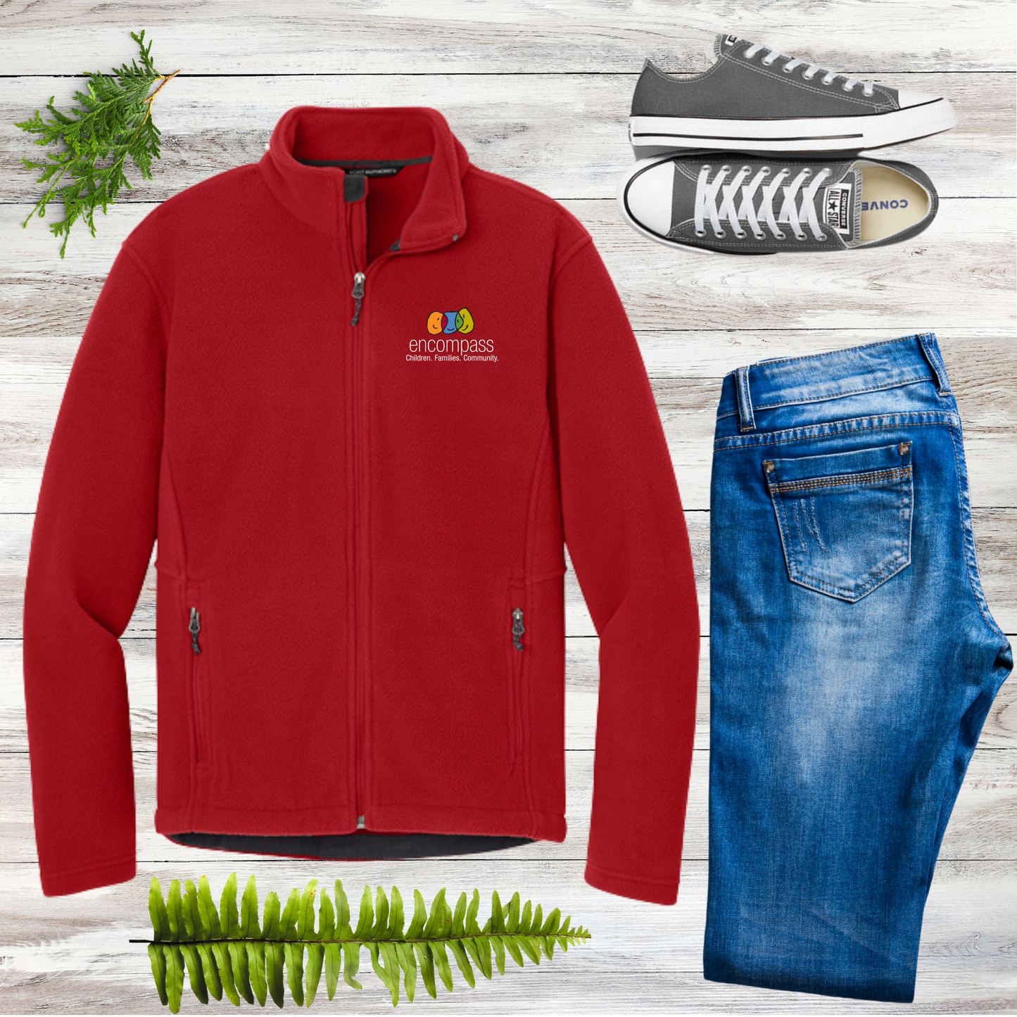 Encompass Men's Embroidered Full-Zip Fleece Jacket