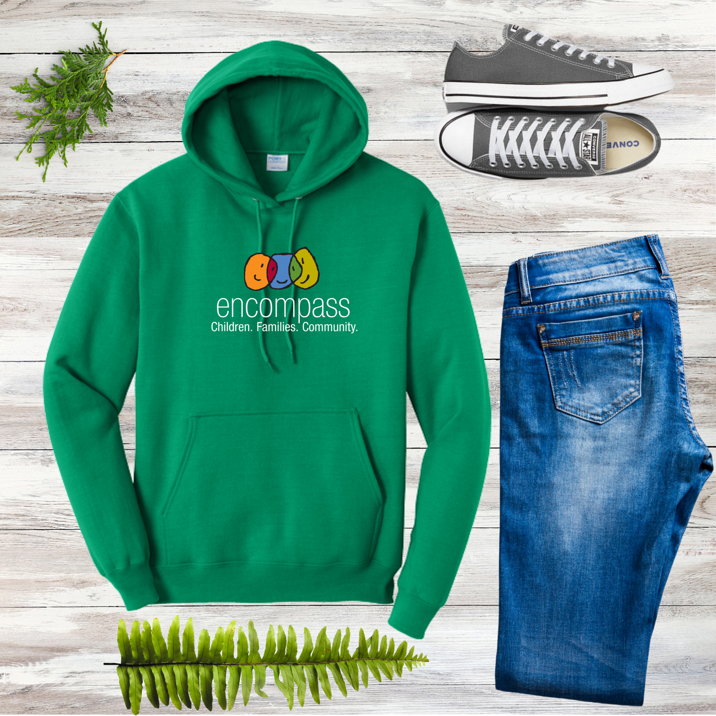 Encompass Unisex Hooded Pullover Sweatshirt