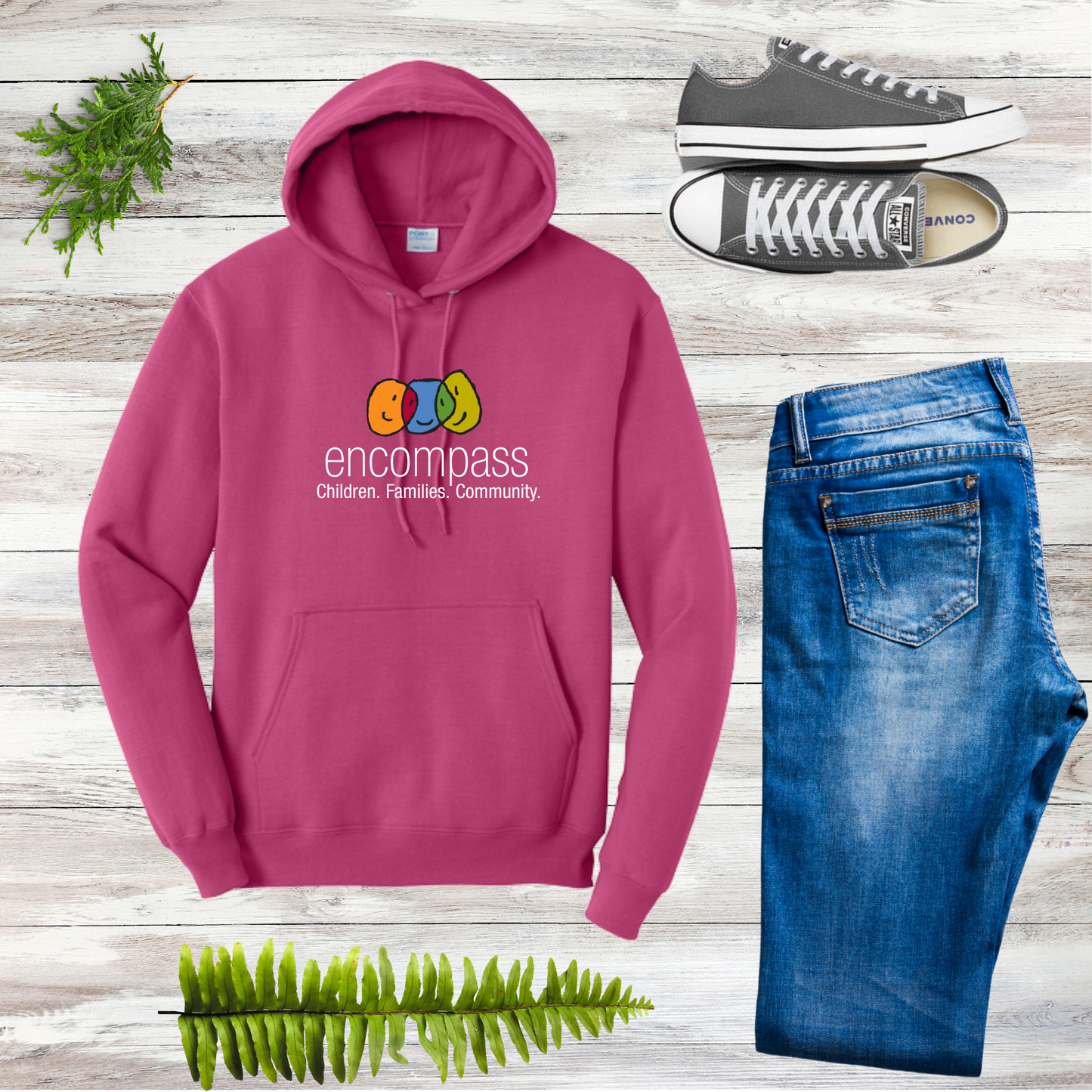 Encompass Unisex Hooded Pullover Sweatshirt