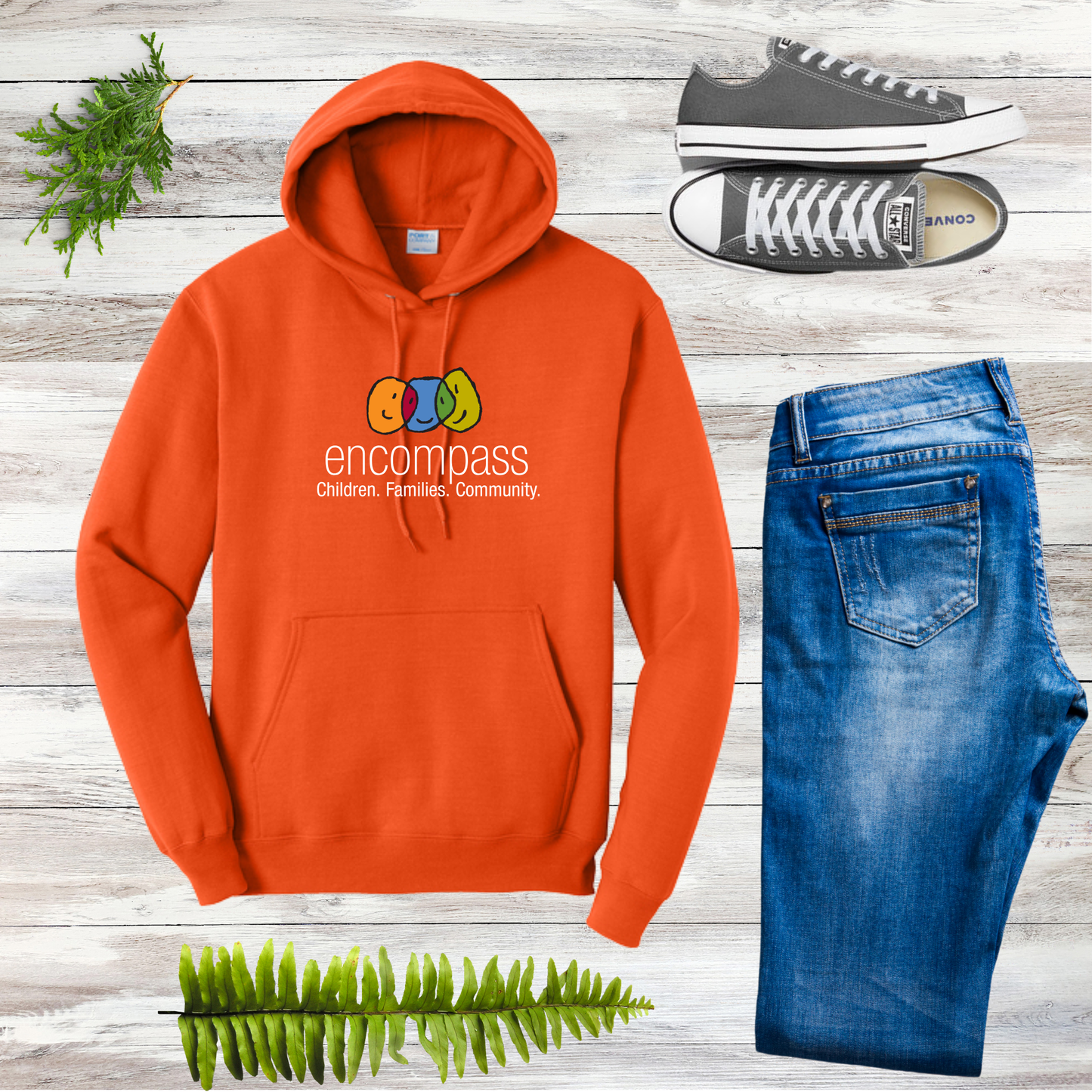 Encompass Unisex Hooded Pullover Sweatshirt