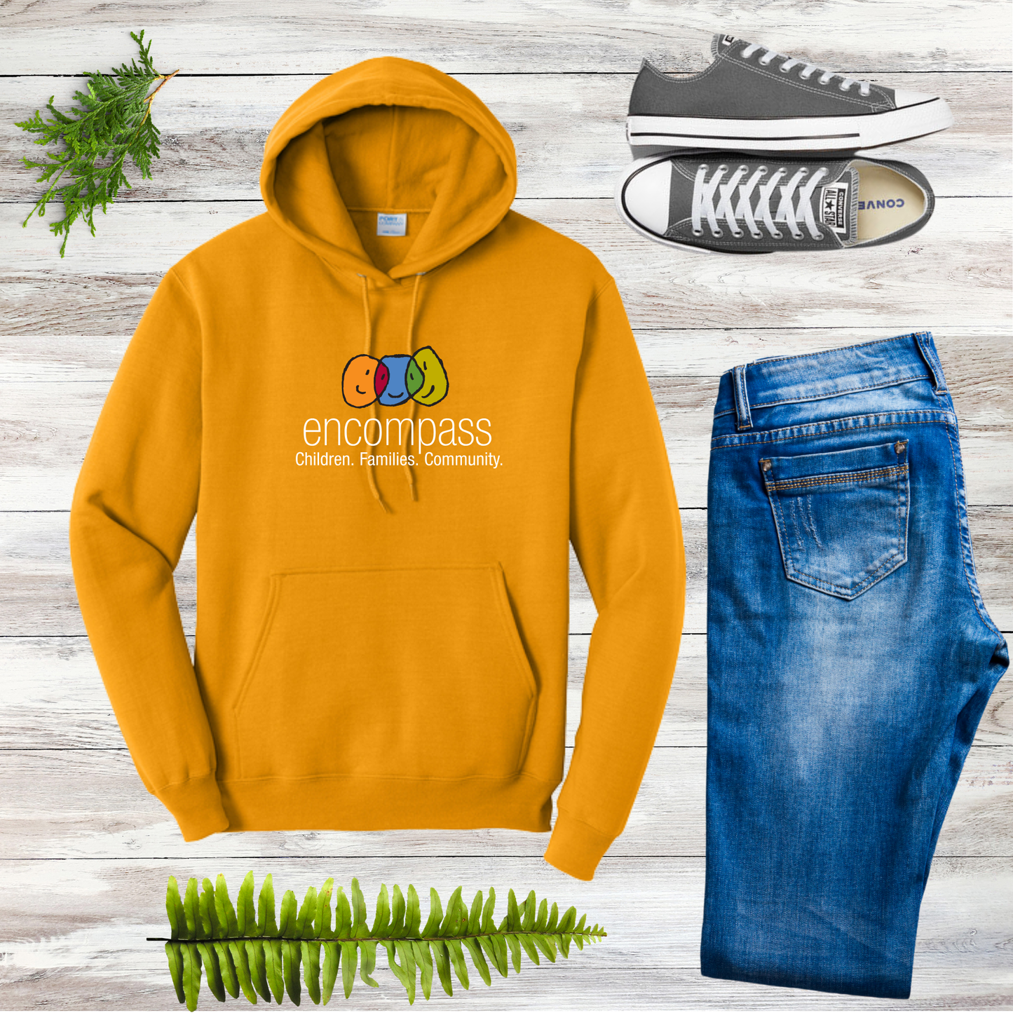 Encompass Unisex Hooded Pullover Sweatshirt