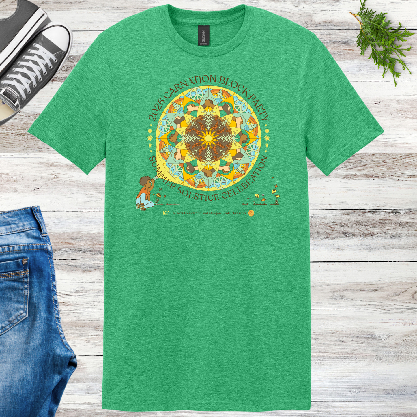 Carnation Solstice Block Party Unisex Tee