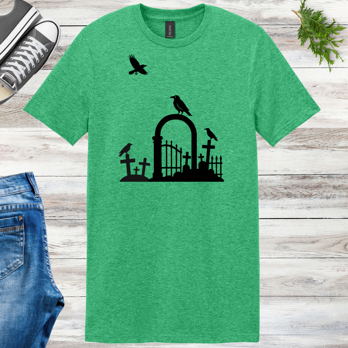 Cemetery Crows Unisex Tee