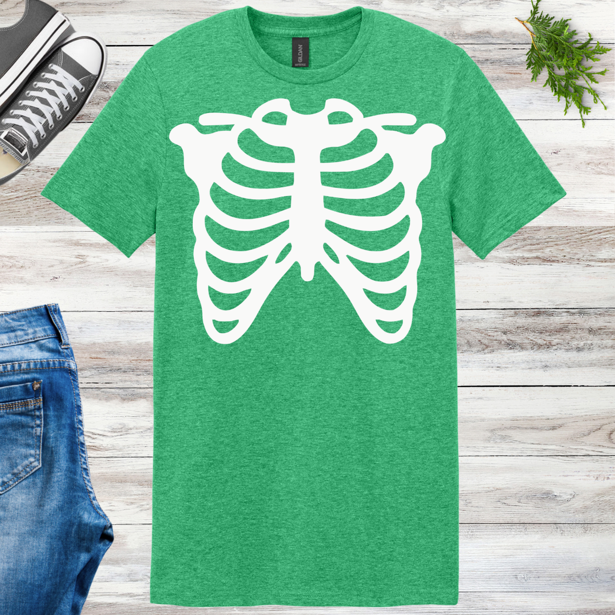 Glow Skeleton Ribs Unisex Tee