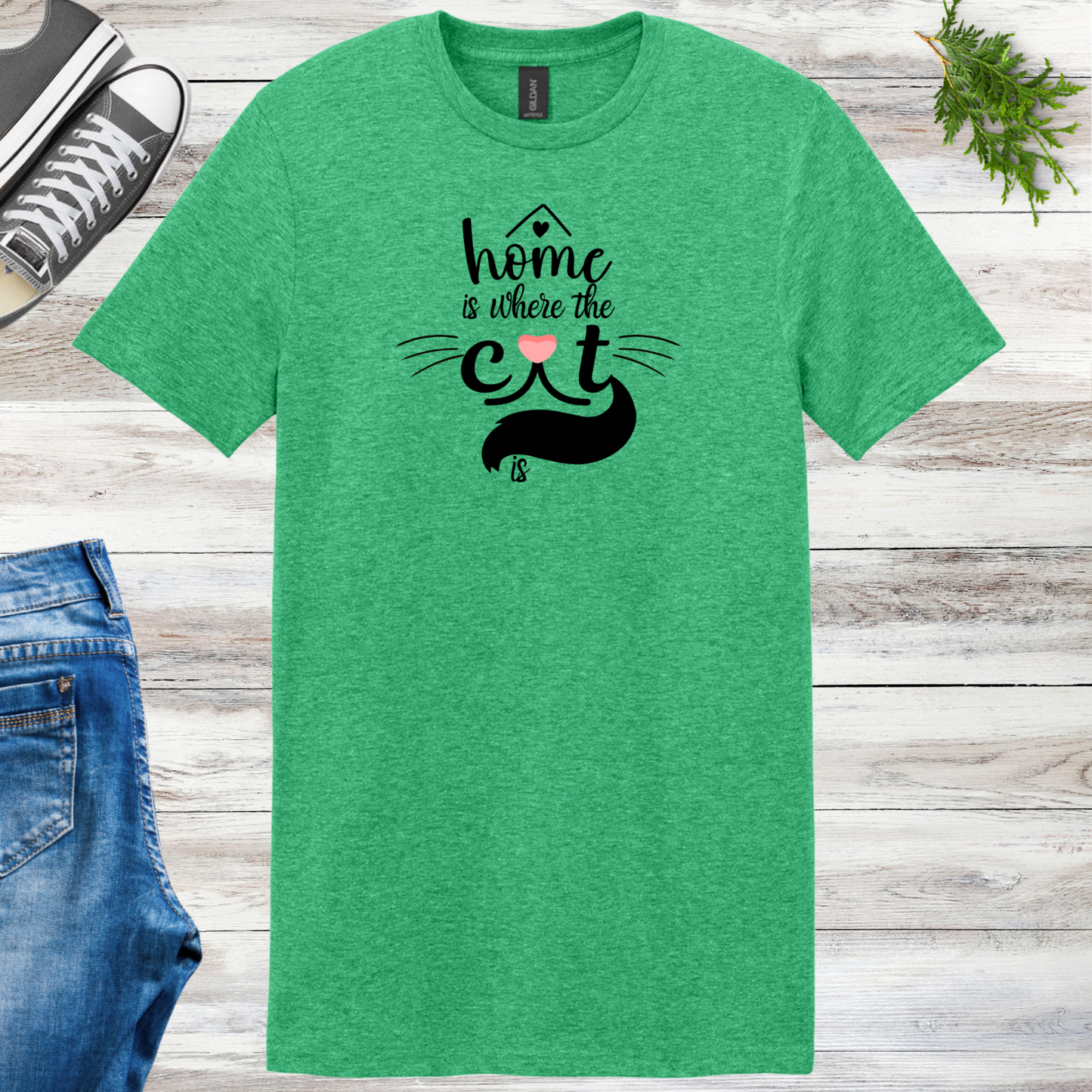 Home Is Where The Cat Is Unisex Tee