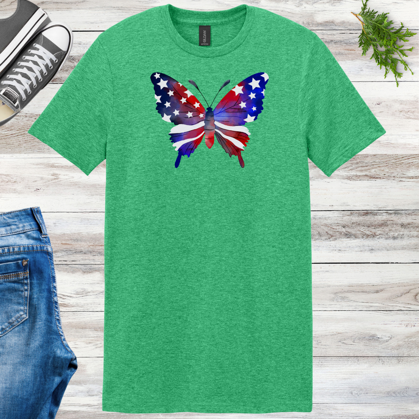 4th Of July Butterfly Unisex Tee