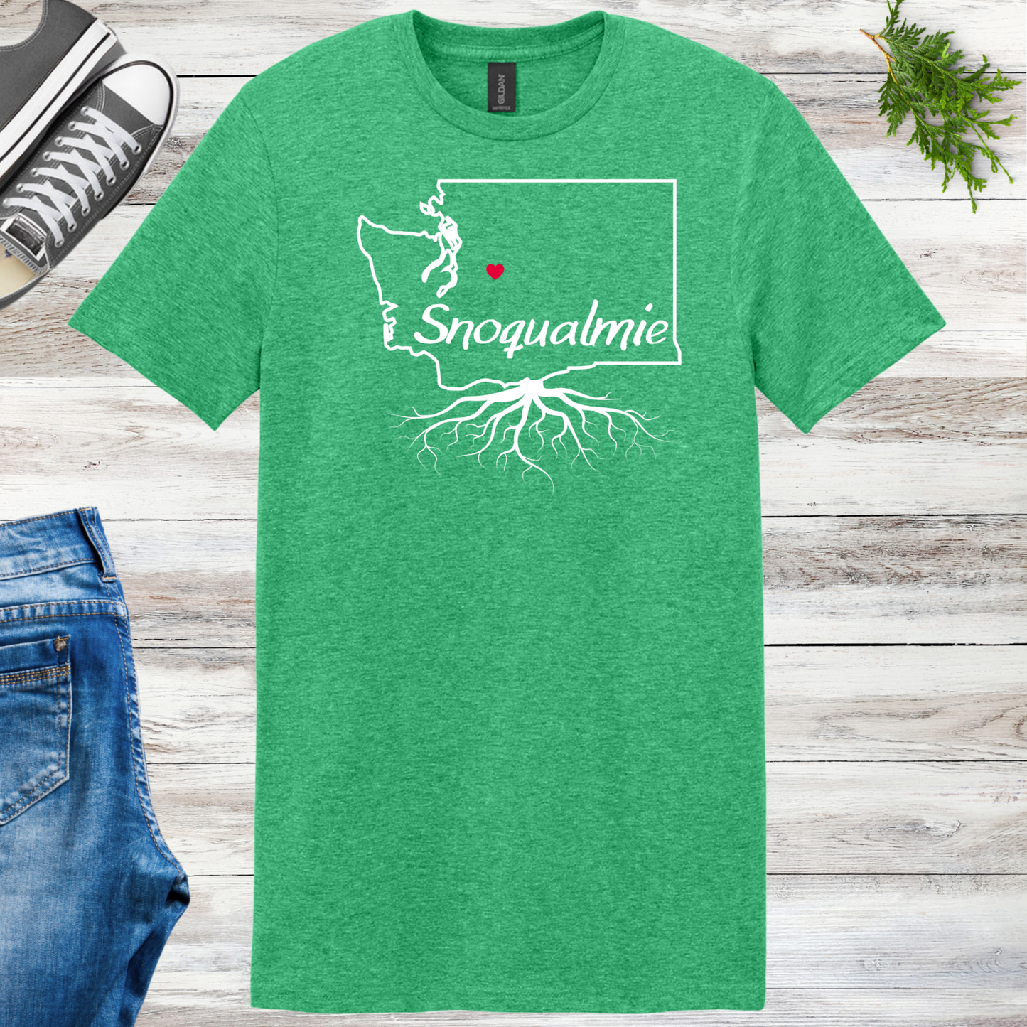 Snoqualmie Roots Unisex Tee Template