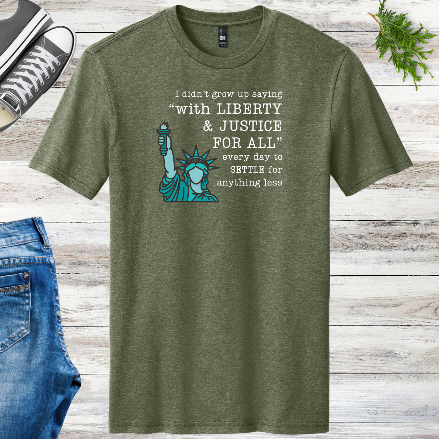 Green Liberty Unisex Tee