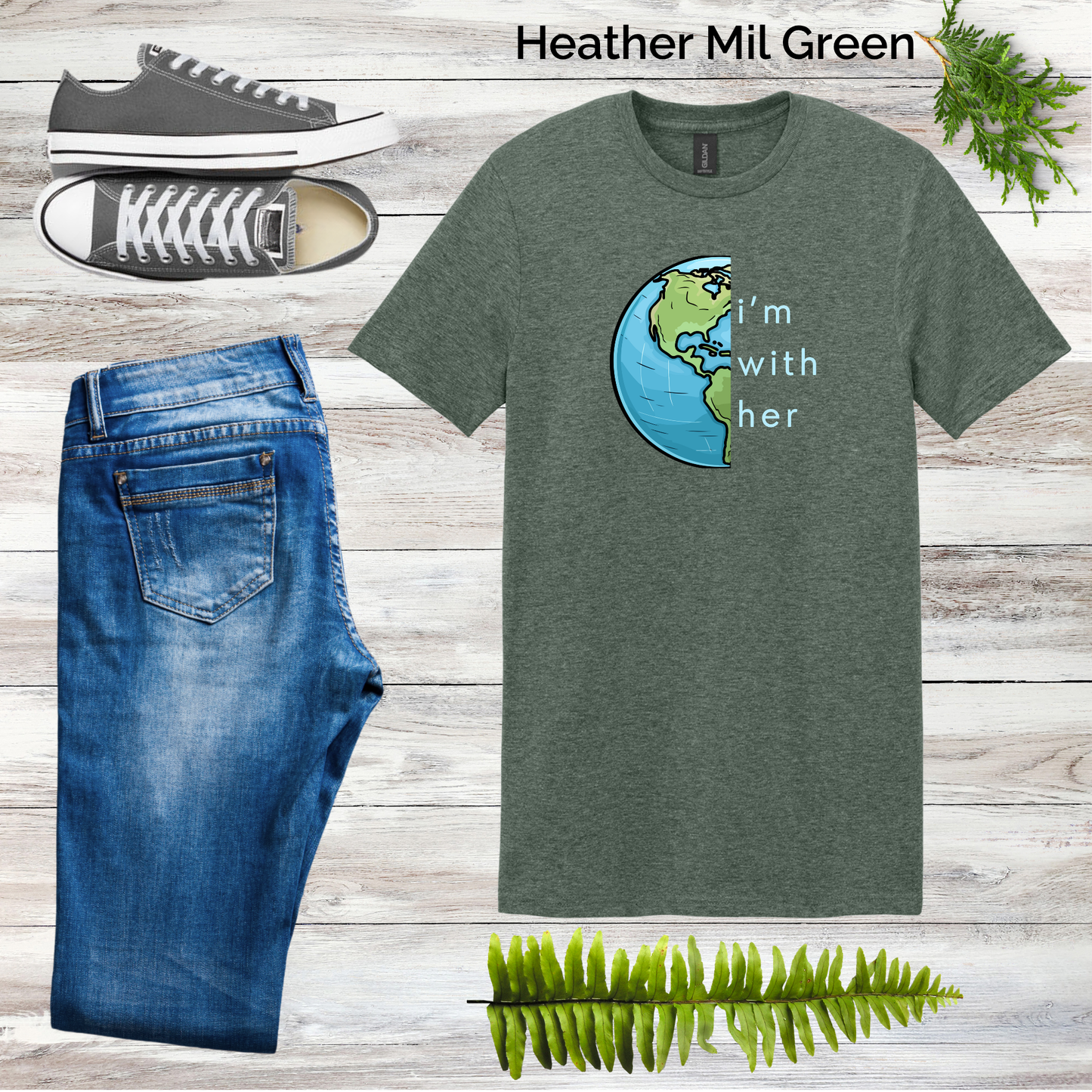 With Her Unisex Tee