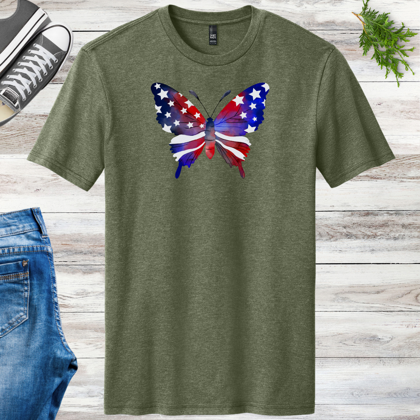 4th Of July Butterfly Unisex Tee
