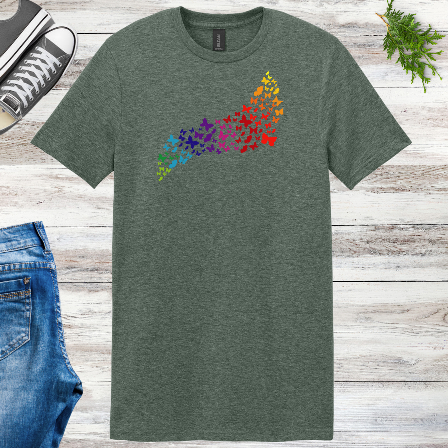 Butterfly Rainbow Unisex Tee