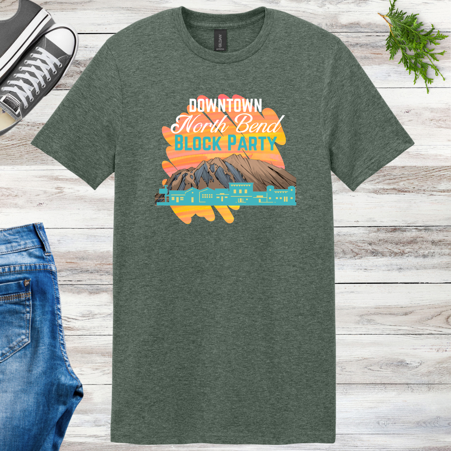 Downtown North Bend Block Party Unisex Tee
