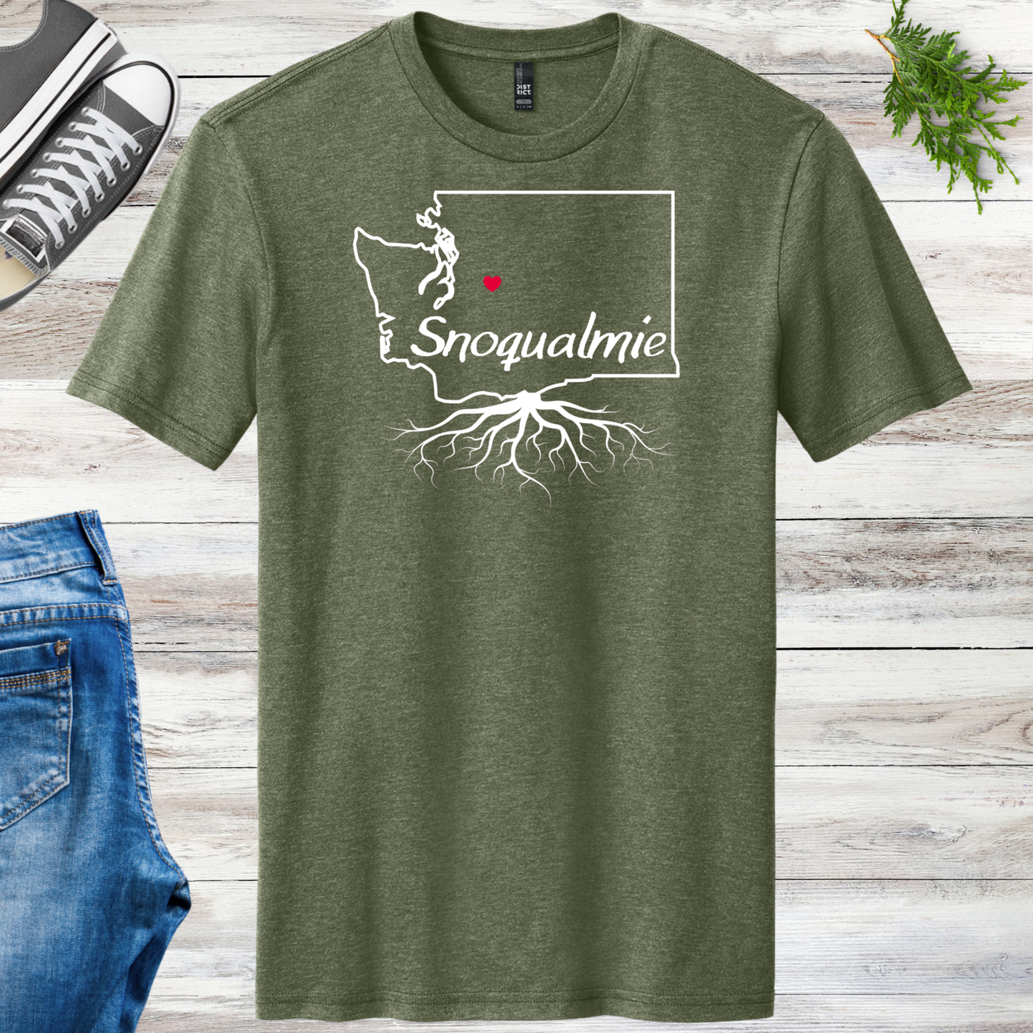 Snoqualmie Roots Unisex Tee Template