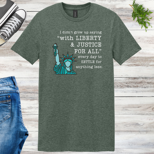 Green Lady Liberty & Justice 4 All