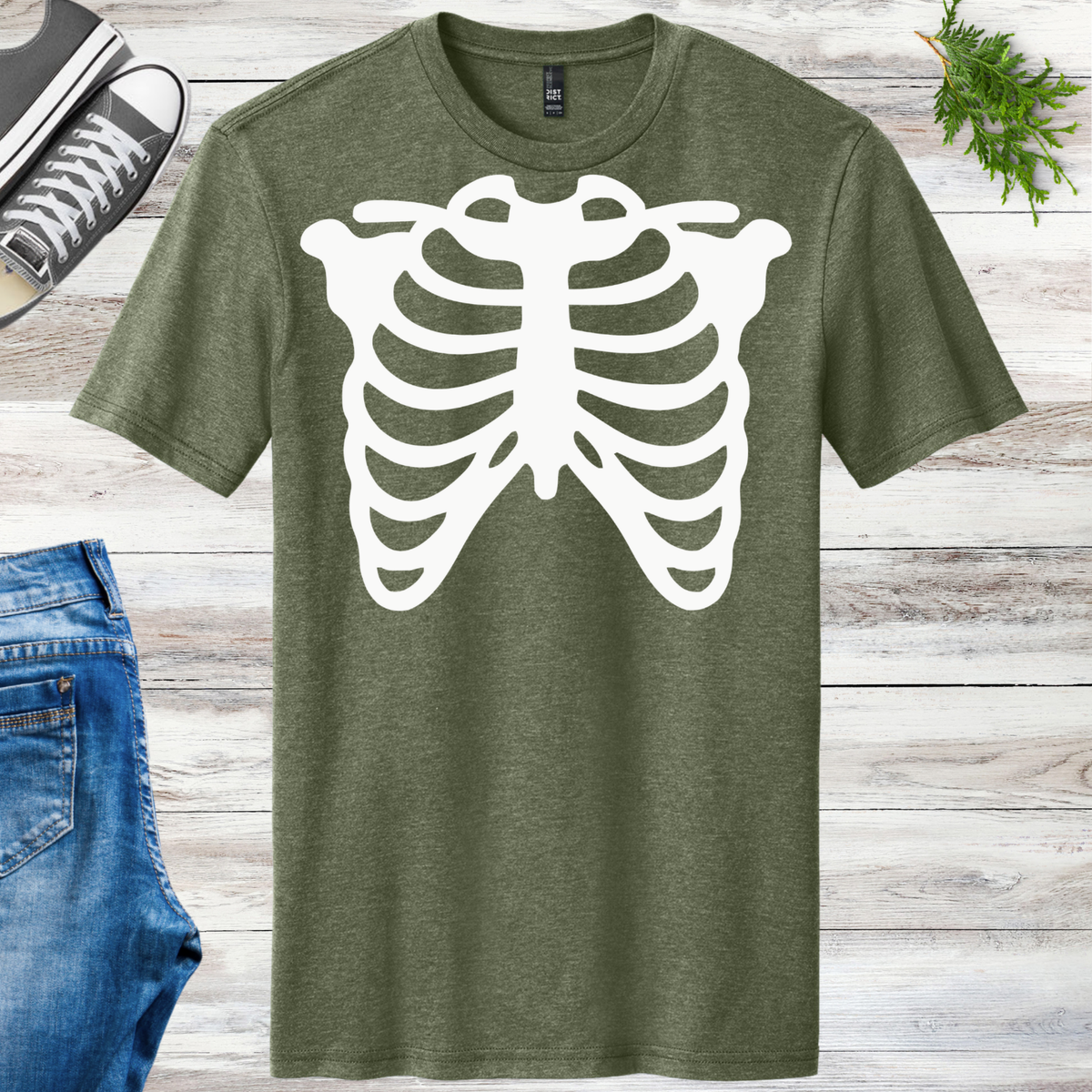 Glow Skeleton Ribs Unisex Tee