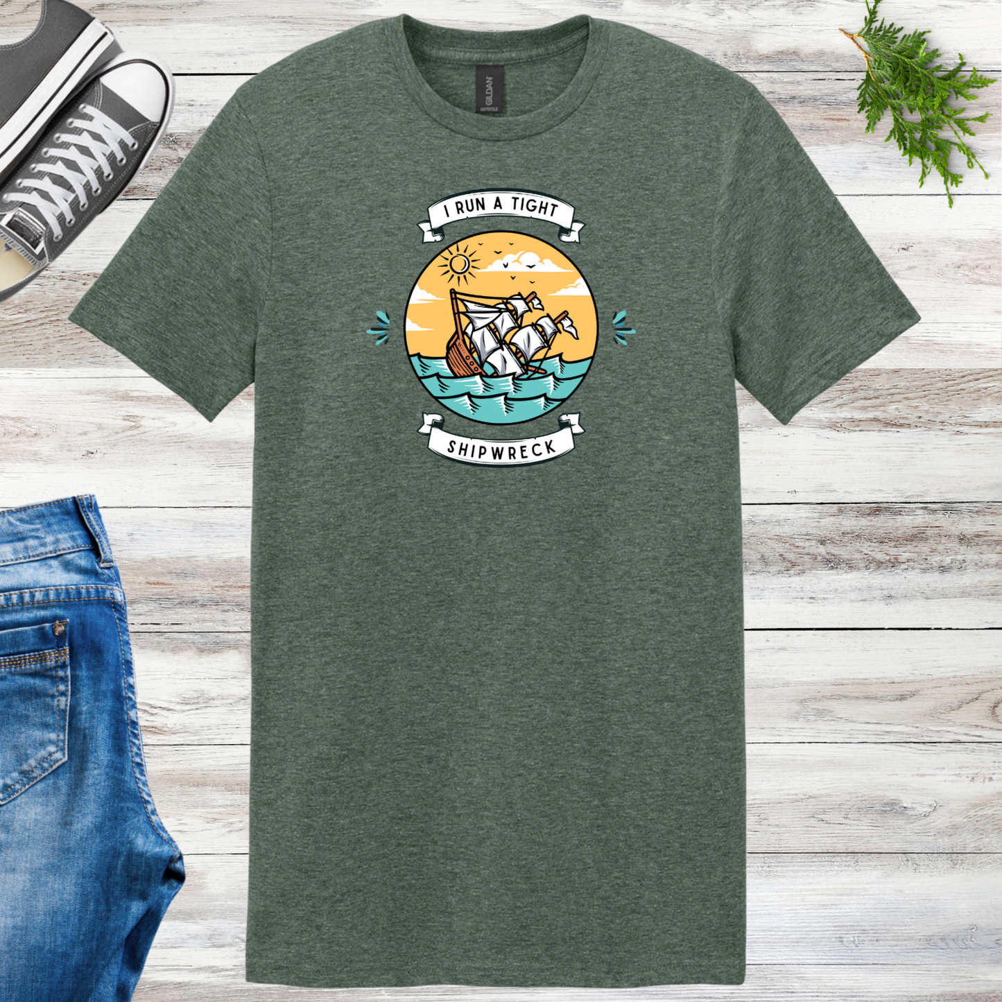 Run A Tight Shipwreck Unisex Tee