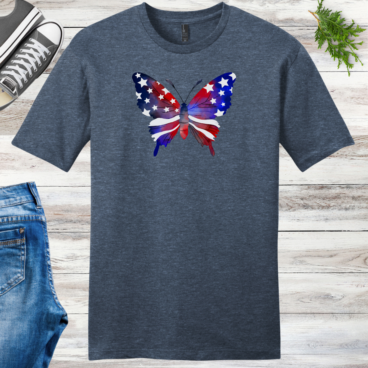 4th Of July Butterfly Unisex Tee