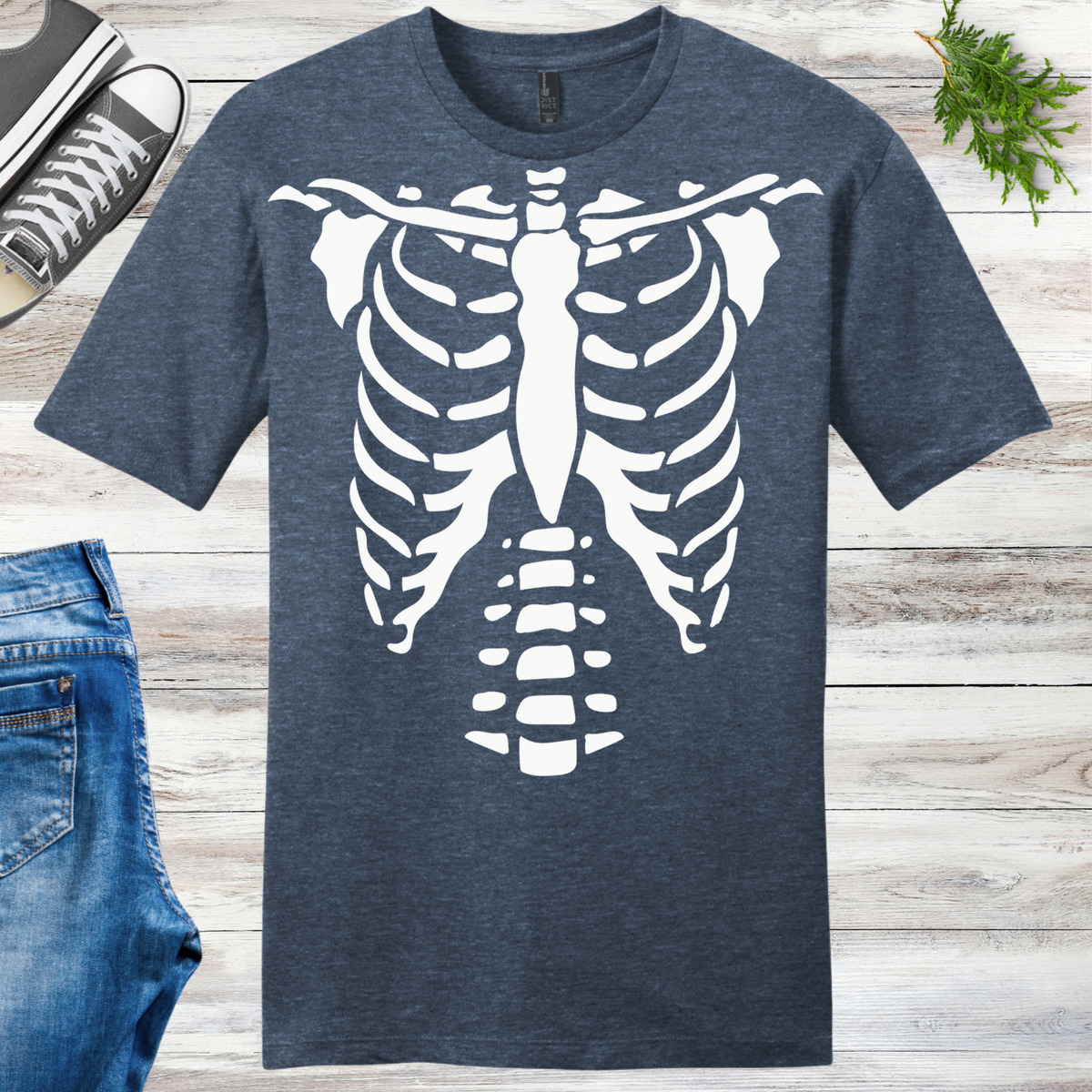 Glow Skeleton Torso Unisex Tee