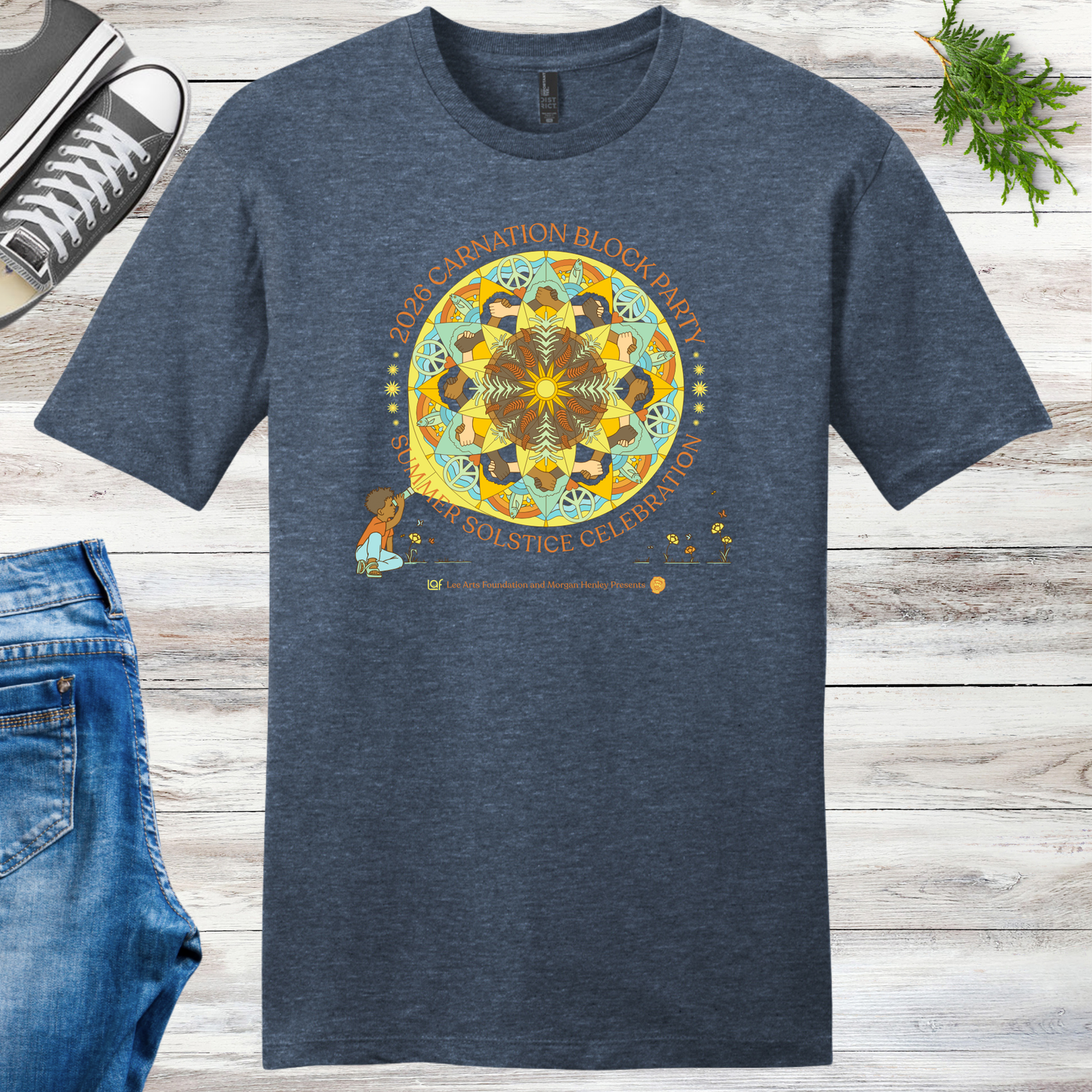 Carnation Solstice Block Party Unisex Tee